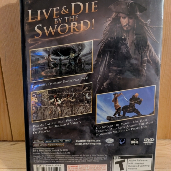 Play Station 2  Pirates of the Caribbean: At World's End Game Used - Picture 3 of 6